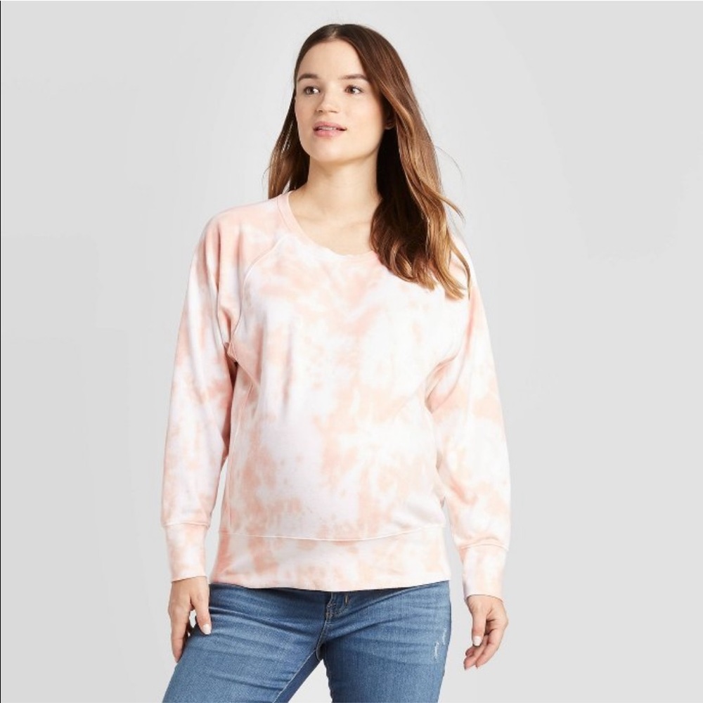 Maternity Tie-Dye Pullover